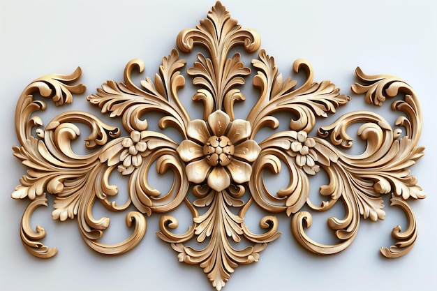 Ornate Gold Floral Design