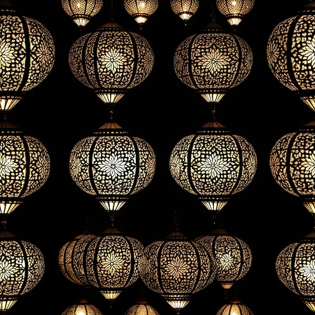 Photo ornate lantern with intricate designs and glowing light source concept for islamic holidays ramadan