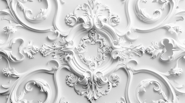 Photo ornate wall designs close up