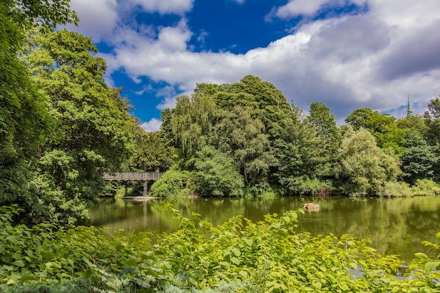 Orsteds Park in Copenhagen, Denmark