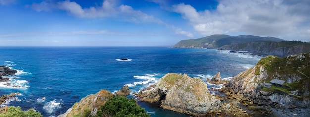 Ortigueira cliffs and atlantic ocean Galicia Spain