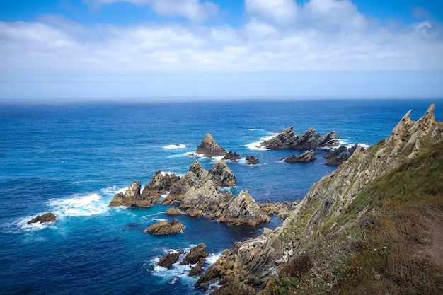 Ortigueira cliffs and atlantic ocean Galicia Spain