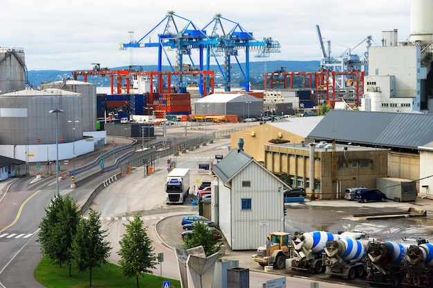 Oslo transportation port background hd