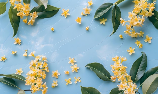 Osmanthus fragrans on top quarter