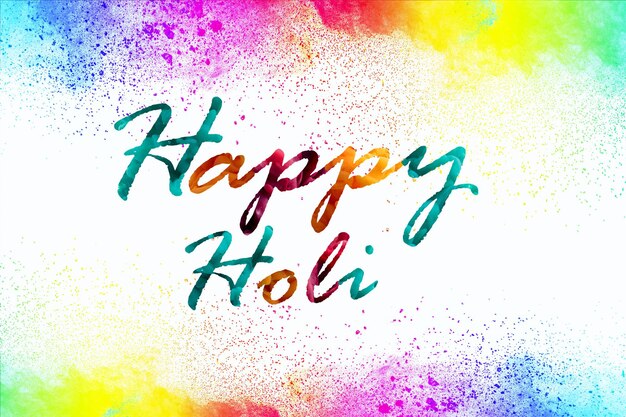 Photo oster for indian festival holi colorful logo beautiful colorful background