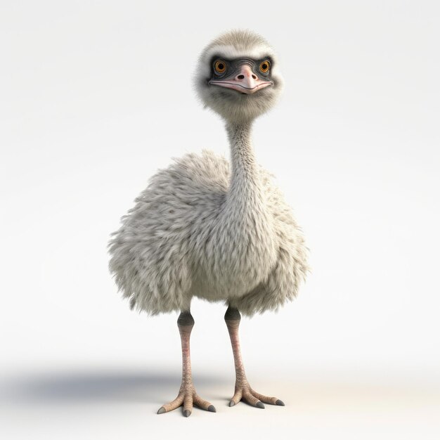 Ostrich bird character