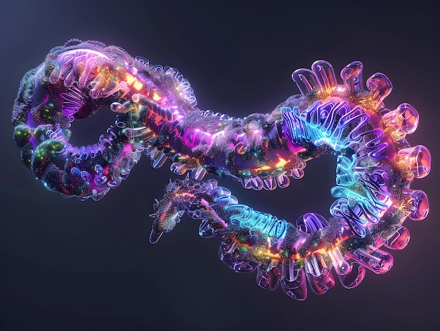 Otherworldly Esophageal AnatomyIridescent 3D Rendering of a Metabolic Masterpieceshowcasing