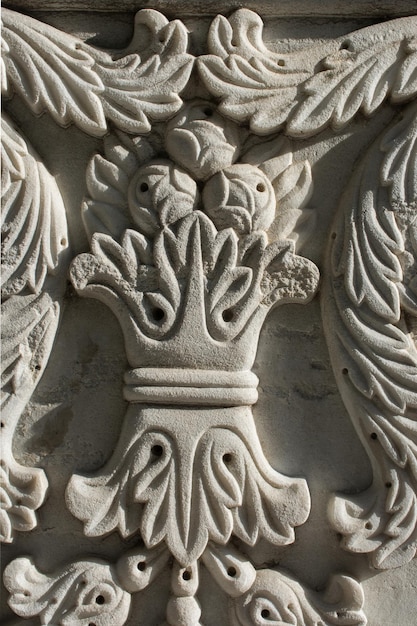 Ottoman marble carving art detail