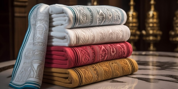 Ottoman towel close up