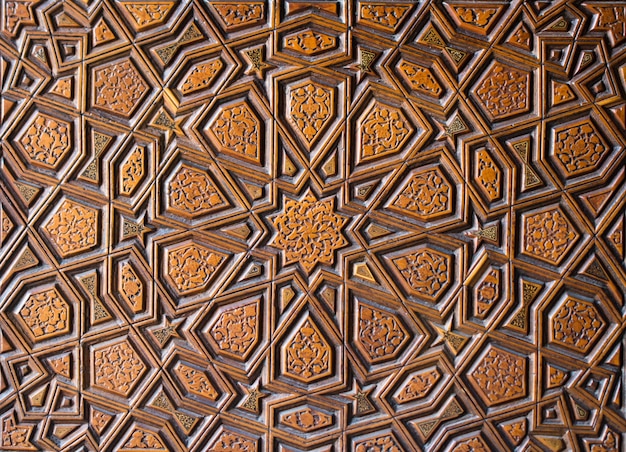 Ottoman Turkish art with geometric patterns