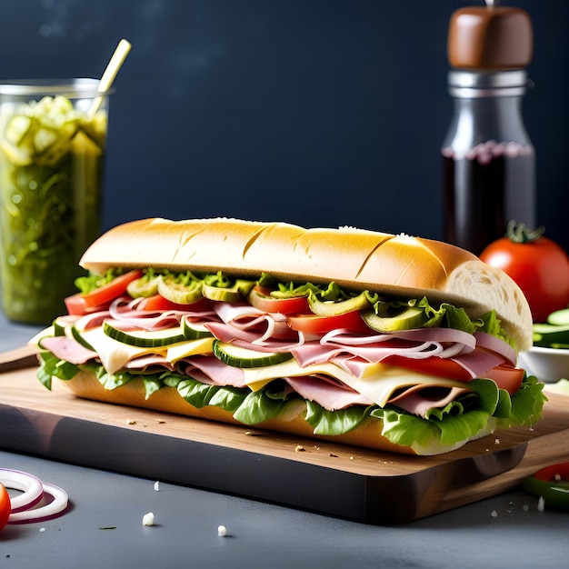 our Ideal Sub Sandwich A Balance of Fresh Ingredients and Savory Flavors