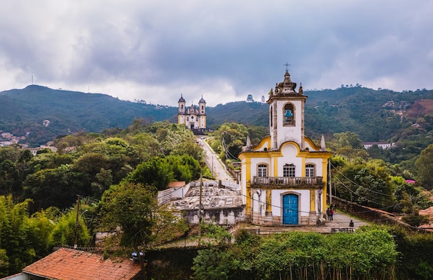 Ouro Preto Minas Gerais Brazil Aerial view of a historic Brazilian city City landscape