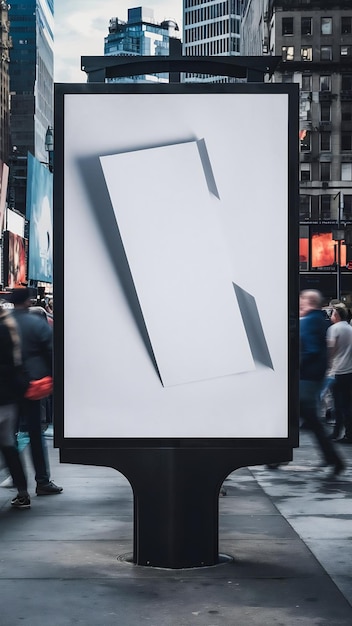 Photo outdoor advertising board with empty space