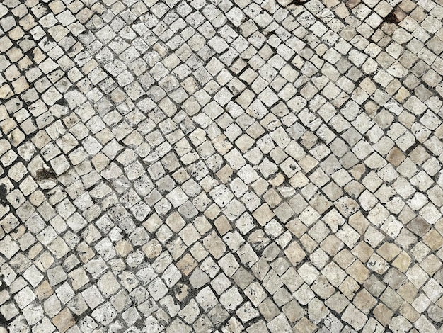 Outdoor beige white paving stone seamless texture