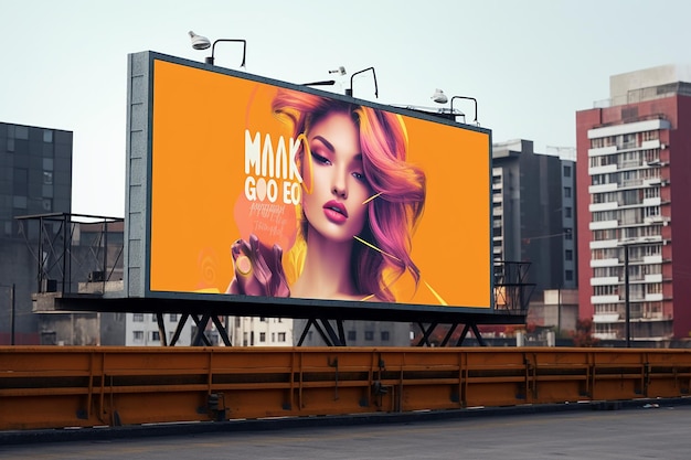 outdoor billboard mockup material