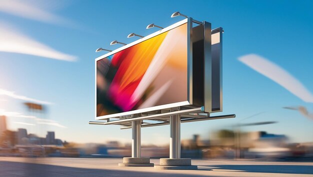 Photo outdoor billboard mockup