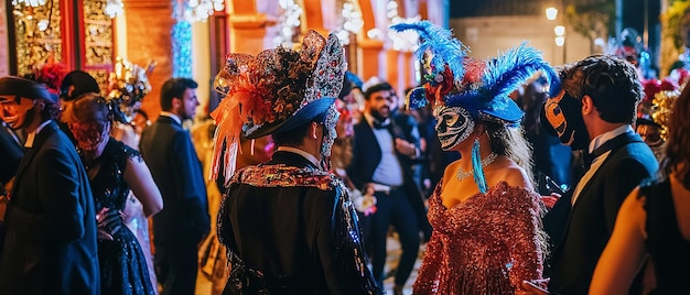 Photo an outdoor fiesta at madrids matadero with vibrant atmosphere