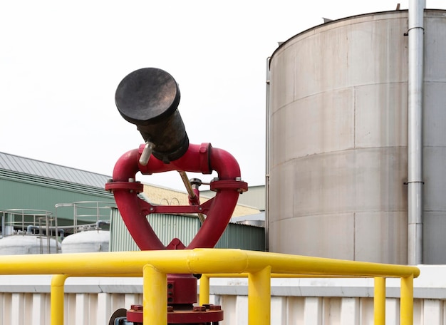 Outdoor fire sprinkler in industry plant