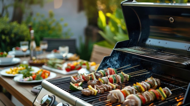 Outdoor Gas Grill on a Patio