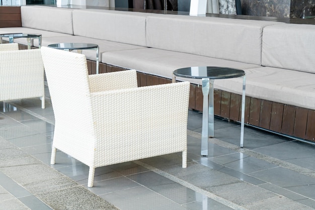 Outdoor patio deck and chair on balcony