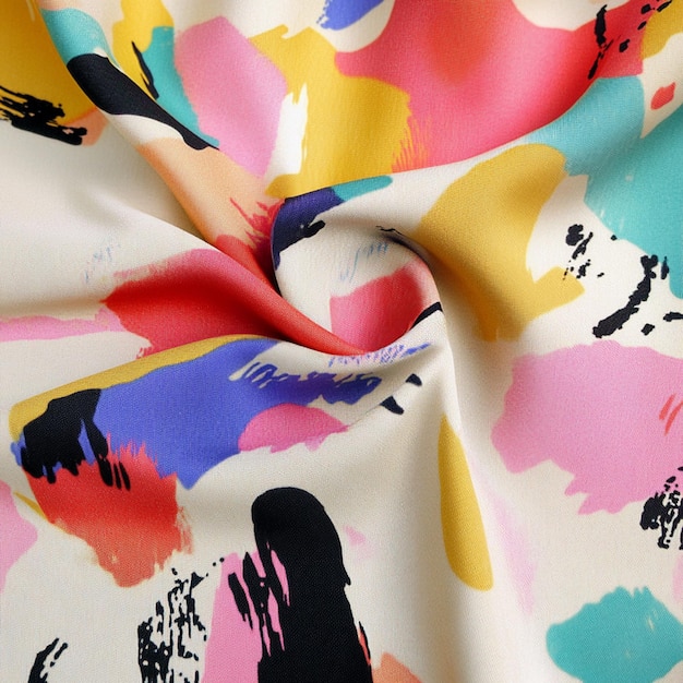 Outdoor printed fabric design with pastels and bold colors