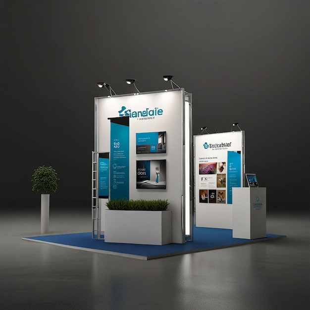 Outdoor Standee Mockup at Festival with EyeCatching Design