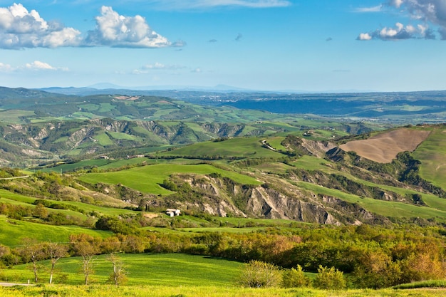 Outdoor Tuscan hills landscape