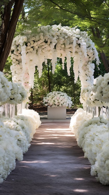 Outdoor Wedding Aisle Decor