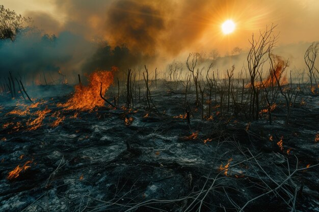 Photo outdoors nature forest flame