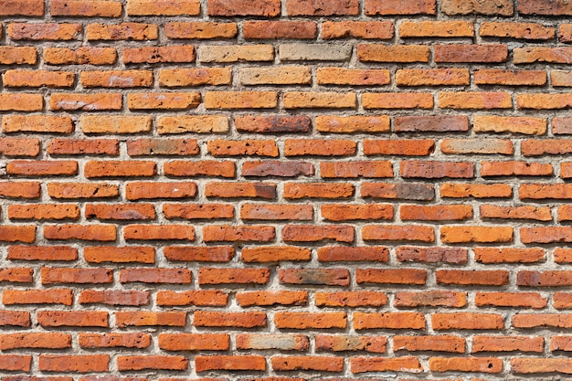 Outdoors red brick wall background