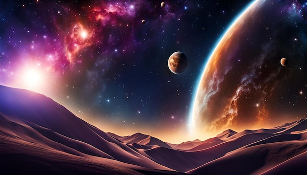 Photo outer space background wallpaper