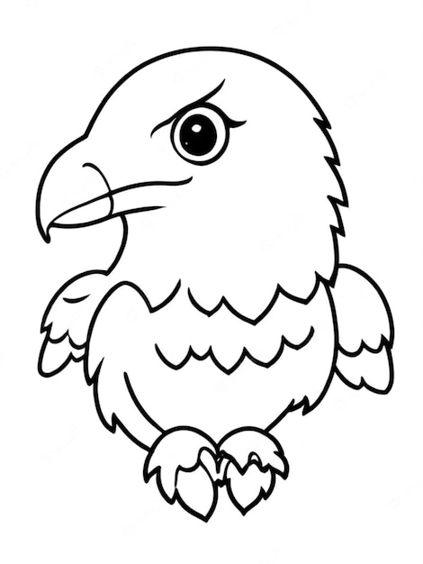 outline of a eagle