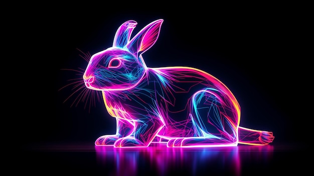 Outlined neon digital art illustrations backgrounds stock photos and images