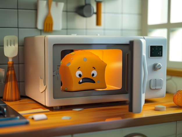 Photo overcooked microwave meal someone opening the microwave to find their meal overcooked and inedible with a disappointed expression ar 43 stylize 50 v 6 job id 0b6226596c8649f493e05fd60c5c811f