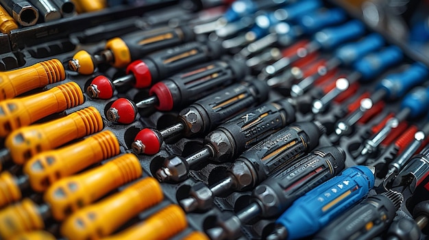 An Overhead Shot Of A Toolbox Filled Background