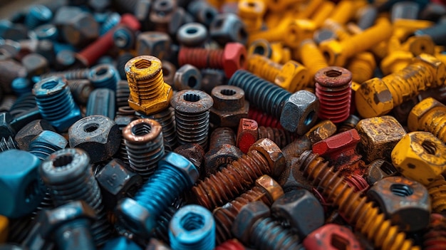 An Overhead Shot Of A Workbench Cluttered Wallpaper