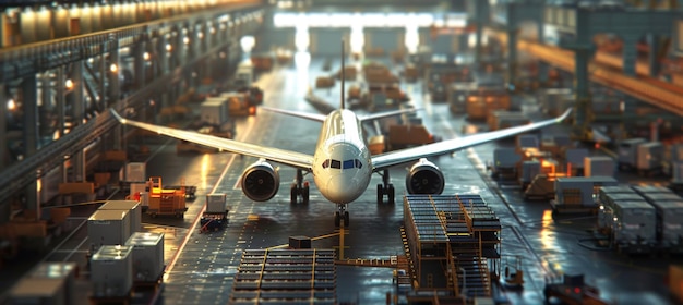 Overview of Logistics and Supply Chain in Modern Aircraft Manufacturing Plant