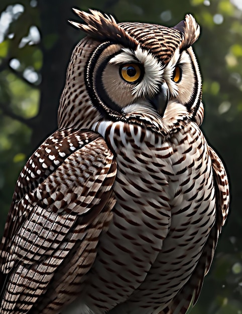 Owl bird Ai generated