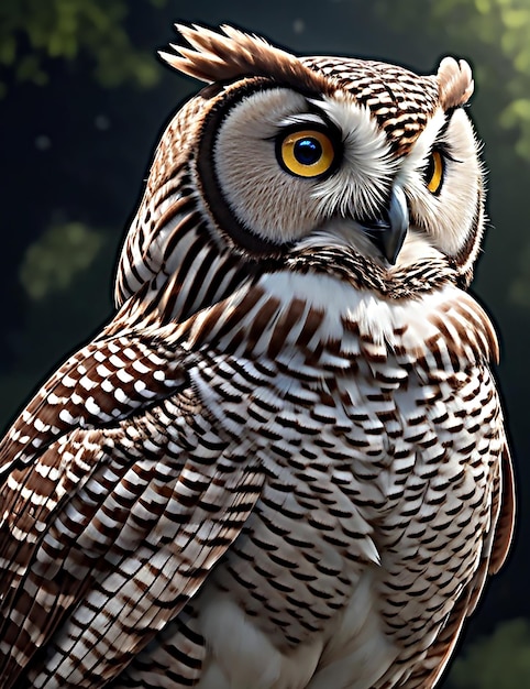 Owl bird Ai generated