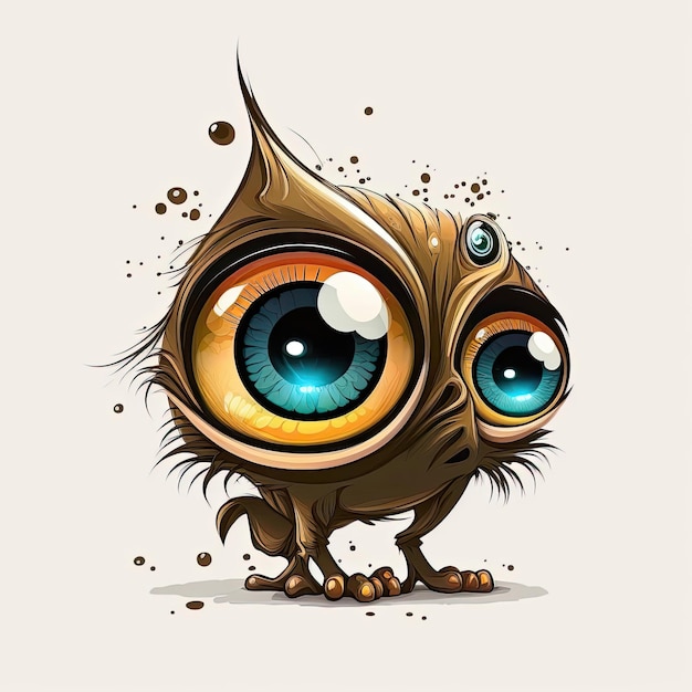 Owl cartoon animal cute characters vector illustration white background Made by AIArtificial intelligence