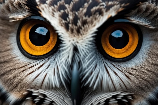 Owl eyes pierced