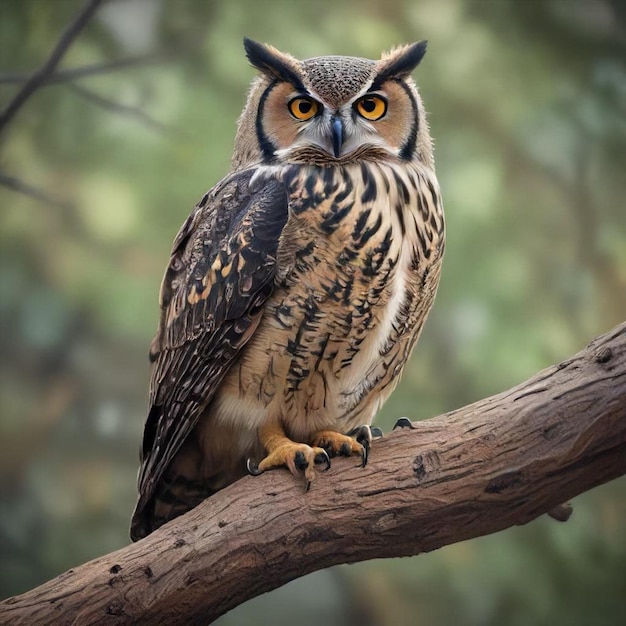 a owl sits on a tree branch with the words  owl  written on it