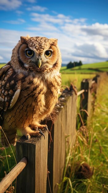 Photo owl toy on a white background