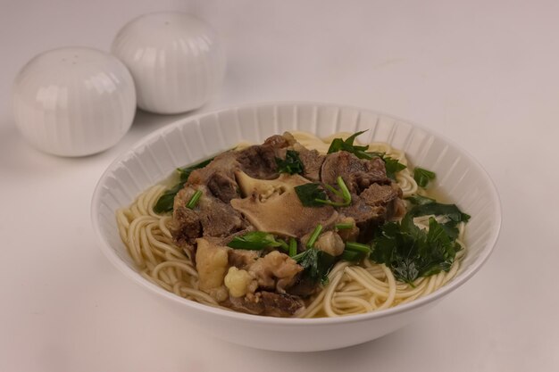 Oxtail Pho Bo is Vietnamese Beef Noodle Soup with Oxtail