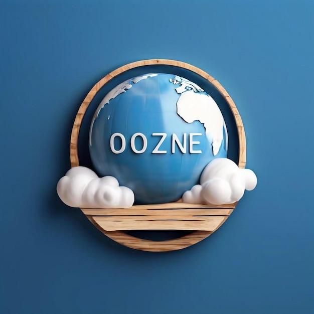 Photo ozone day and world ozone day poster with world ozone day poster concept art with earth trees and mountains happy ozone day post happy world ozone day banner ozone day poster