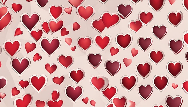 Photo pack of drawn heart patterns