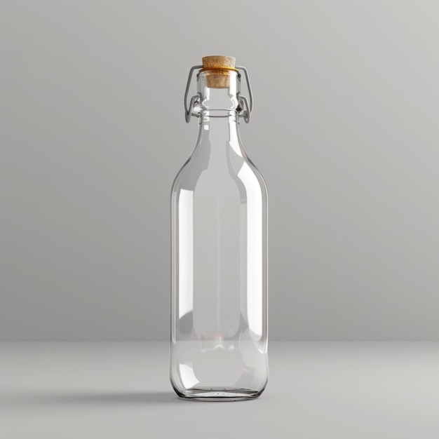 packaging mockup glass bottle for advertisement