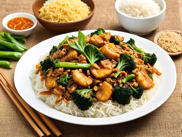 Pad See Ew OF THAI CUISINE is a stirfried noodle dish with sweet soy sauce