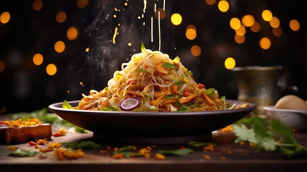 Pad Thai is a Thai noodle stir fry