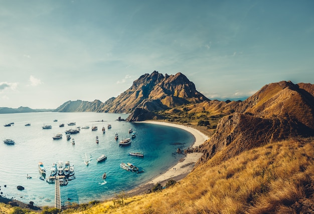 Padar island Bay. Komodo National Park